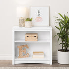 Prepac - Bibliothèque 2 étagères - Blanc-Fabriqué à partir de bois composites stratifiés non toxiques avec un support en MDF robuste
