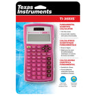 Texas Instruments – Calculatrice scientifique à alimentation solaire TI-30XIIS, 2 lignes, rose-Additionne, soustrait, multiplie et divise les fractions entrées en format traditionnel numérateur/dénominateur tout comme sur un tableau 
