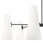 Modway - Beacon 6-Lumière Lustre - Noir opale-Installation professionnelle requise