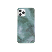 General Supply Goods + Co - Étui Protecteur pour iPhone 12/12 Pro Hybride - Vert Jade Marbré-Pour iPhone 12/12