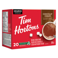 Tim Hortons - Mélange au chocolat chaud capsules K-Cup - Paquet de 20-Tim Hortons - Torréfiés avec soin
