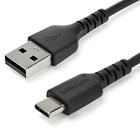 StarTech Câble USB-C vers USB 2.0 de 2 m - Noir-Chargez vos appareils à l'aide d'un câble USB Type-C haut de gamme conçu pour résister à votre utilisation quotidienne