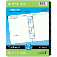 Day–Timer – Recharge d’agenda quotidien original 2027 format folio – 11 po x 8 1/2 po – anglais-Format des pages : 11 po H x 8 1/2 po l
