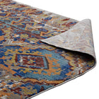 Modway - Centehua Aztèques du Sud-Ouest en détresse Tapis 4 pi l x 6 pi L - Multicolore-Haute densité / Tissé à la machine