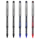 uni-ball Stylos à bille roulante à aiguille Vision - pointe fine (0.7 mm) - Couleurs Assorties - paquet de 5-Couleur de l'encre : Assorti