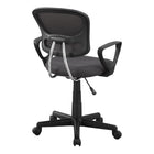 Monarch Specialties - 7262 Chaise De Bureau Multi-Position- Meche Gris -Le dossier de conception ergonomique se courbe et est extra-large pour fournir un soutien supérieur et le siège est rembourré pour plus de confort