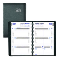 Blueline - 2025 Agenda hebdomadaire Net Zero Carbon - 8 po x 5 po - Noir - Bilingue-L'avenir de la planification est ici. Blueline est fier de présenter l'application de rappels Blueline inkLink qui relie votre agenda à votre téléphone. Restez organisé comme jamais auparavant grâce à nos agendas Blueline et la technologie du Code QR. Priorisez des rappels, recevez des notifications, prennez des notes et dressez des listes de tâches. Disponible dès maintenant sur App Store et Google Play
