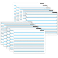 Ashley Productions - ASH97013 Intelligents Poly PosterMat Pals Économiseurs d'Espace - 13" x 9-1/2" - 3/4" Écriture Surlignée Bleue - Paquet de 10-C'est une affiche, c'est un sous-main, c'est les deux! Parfait pour une taille plus petite pour une utilisation facile en classe, à la maison, au bureau ou en déplacement!