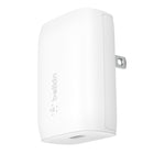 Belkin - Chargeur mural 30 W USB-C PD 3.0 rapide pour téléphone -TECHNOLOGIE DE CHARGE RAPIDE : Ce chargeur mural USB-C de 30 W charge rapidement un iPhone 14 Pro de 0 à 50 % en 24 minutes, ou un Galaxy S22 Ultra en 21 minutes. Il utilise la technologie de l’alimentation programmable (PPS) pour ajuster dynamiquement la tension de sortie en fonction de l’appareil.