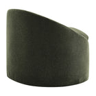 Modway - Sadie Slipcover Mélange de lin Chaise d’accent ronde - Sauge-Assemblage simple requis