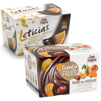 San Andrés - assortiment de délices aux fruits et au chocolat 150 g - paquet de 2-Comprend des tranches d’orange confites enrobées de chocolat noir