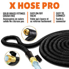 Big Boss - Tuyau d’arrosage extensible XHose Pro - Robuste et flexible - 75 pi-Tuyau Extensible - les avantages d’un tuyau extensible sont le faible encombrement qu’il prend lorsqu’il n’est pas utilisé. Le tuyau rétrécit à un tiers de sa longueur lorsqu’il n’est pas utilisé et une fois connecté à la source d’eau, les tuyaux se dilatent à pleine longueur pour une performance maximale