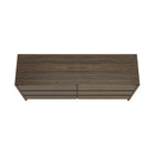 Manhattan Comfort - Linda 72" Moderne Commode Double à 6 Tiroirs - Noyer Brun-Assemblage à domicile requis Tout le matériel inclus
