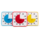 Time Timer - Minuterie originale de 8 po – Ensemble de salle de classe Learning Center, couleurs primaires, ensemble de 3-Lot de 3 minuteurs visuels de 60 minutes – Parfaitement dimensionnés pour les tables, les tableaux blancs ou les petits groupes. Idéal pour les groupes ou salles de petite à moyenne taille.