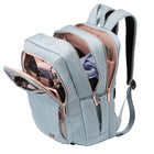Swissdigital Design - Katy Rose Sac à dos avec SDD Finder - Bleu sarcelle-Poche dédiée pour batterie externe, poche pour bouteille d'eau, poche pour étui à lunettes, clip pour clés, poches multifonctionnelles et panneau arrière respirant du sac à dos doté d'un rembourrage en maille pour une ventilation confortable.