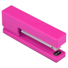 JAM Paper - Desk Trio agrafeuse, distributeur de ruban adhésif et porte-stylo - Rose fuchsia-Quantité : (1) agrafeuse, (1) dévidoir de ruban adhésif (ruban non inclus), (1) porte-stylo