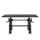 Modway - Genuine Hauteur ajustable du vilebrequin de 60 po Table à manger et bureau d’ordinateur, Noir-10