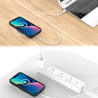 MyBat - Tapis de chargement sans fil Pro 15 watts, Blanc-Poignées en caoutchouc doux au toucher