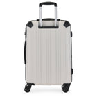 Swiss Mobility - PVG 25.50" Valise rigide à roulettes - Alabaster-Roues pivotantes à 360 degrés (8 roues)