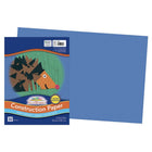 Prang - Papier construction, bleu, 12 po x 18 po, 50 feuilles-Papier de construction épais en bois de pâte mécanique