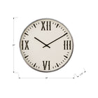 Monarch Specialties - Horloge - 20 po Rond - Horloge Murale - Noir - Blanc - Moderne-Aucun assemblage n'est nécessaire, il suffit d'insérer une pile AA (non incluse) pour un ajout décoratif élégant et sans souci à votre espace mural