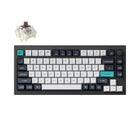Keychron - Q1 Max RGB Wireless Mechanical Keyboard - Brown Switch - 75% Layout with Knob - Carbon Black-Connectivité exceptionnelle : Passez sans effort d'un appareil à l'autre avec la connexion sans fil 2,4 GHz ou Bluetooth 5.1, offrant des temps de réponse rapides et des capacités multitâches sur votre ordinateur, téléphone et tablette.