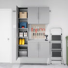 Prepac - Armoire de rangement de travail HangUps ensemble P - gris-Capacité de poids total 280 livres