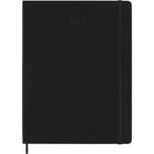 Moleskine - 2026 Classic 12 mois couverture rigide agenda semainier - 7.5 po x 9.75 po - noir-Angles Arrondis, Fermeture À Élastique Et Ruban Marque-Page Assorti
