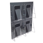 Deflecto - Systèmes muraux pré-assemblés Stand-Tall - 4 compartiments - Format magazine - transparent-Comprend une pochette exclusive Stand-Tall incassable