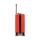 Swiss Mobility - Valise de cabine rigide 21.50po de la collection YVR - Orange-Intérieur doublé avec panneau de séparation, poches pratiques et sangles de serrage pour garder le contenu organisé et en place.