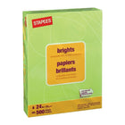 Staples - Papier à copies de couleur Brights, format lettre, 8 1/2 po x 11 po-Pour les imprimantes laser et jet d'encre