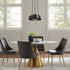 Modway - Chalice 3-Lumière Métal Pendentif - Noir-Câble recouvert de tissu