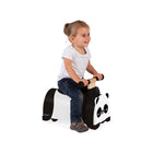 Janod - Porteur Panda-Compartiment arrière pour transporter jouets et trésors.
