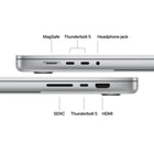 Apple - MacBook Pro 16 po - M5 Pro - CPU 18 cœurs - SSD 1 To - 24 Go - Argent - Français-Caméra et audio de pointe - Profitez d’un son limpide et d’un cadrage toujours parfait grâce à la caméra Center Stage 12 Mpx, aux trois micros de qualité studio et aux six haut-parleurs avec Audio spatial et prise en charge de Dolby Atmos