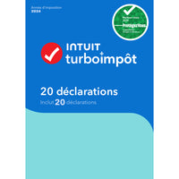 Intuit - TurboImpôt 2024 - 20 déclarations - Français - Windows [Téléchargement]-Conçu pour les familles plus grandes et celles avec plusieurs déclarations de revenus