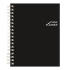 Blueline – Planificateur non daté, 9 1/4 x 7 1/4 po, noir, anglais (B310.81)-Reliure à spirale double et couverture souple avec duvet
