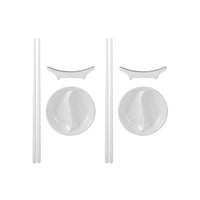 Maxwell & Williams - Baguette de Bases Blanche 12 Piéces - Paquet de 2 -Lave-vaisselle