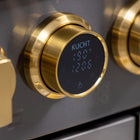 Kucht - 48 po Série KXD Cuisinière double énergie Gaz naturel - Gemstone-Cuisinière de classe professionnelle avec deux brûleurs doubles de 20 000 BTU avec fonction mijotage, deux brûleurs de 12 000 BTU, deux de 9 000 BTU et deux de 6 000 BTU