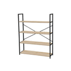 Simply 4-Tier Bookcase - Noir-4 étagères non réglables
