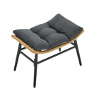 Manhattan Comfort - Ensemble de 6 fauteuils à bascule modernes d'extérieur Benson - Gris-Garantie limitée du fabricant de 30 jours