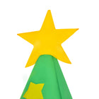 HOMCOM - Arbre de Noël gonflable de 7FT LED Décoration extérieure Père Noël - Vert-Couleur : verte 