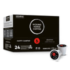 Kicking Horse Coffee - Dosettes de café K-Cup - Torréfaction moyenne Happy Camper - Paquet de 24-Aromes : Guimauve Grillée Et Malt Chocolaté