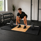 MotionGrey - Plateforme d’haltérophilie olympique  avec surface antidérapante - Noir-7