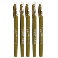 Marvy Uchida - Stylo à encre gel - 0,7 mm - doré - paquet de 5-Couleur : Doré