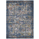 Modway - Minu Treillis floral vieilli Tapis 4 pi l x 6 pi L - Bleu, Gris, Jaune et Orange-Tapis à treillis floral vieilli