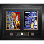 Frameworth - Kobe Bryant Lakers de Los Angeles collage champions NBA 2000-2001 - impression encadree - 30 po l x 30 po H-Sous licence officielle de la NBA mettant en vedette Kobe Bryant et les Lakers de Los Angeles champions NBA consecutifs en 2000 et 2001 - les deux premiers titres du legendaire parcours de cinq championnats de Kobe