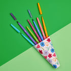 Paper Mate - Flair - Stylos-feutres doubles - Pointes pinceau et moyennes (0,7 mm) - Assortiment - paquet de 8-8