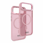 Blu Element - Étui Chromatic Kick MagSafe pour iPhone 17 Air - Rose-Protection supplémentaire de l'appareil photo avec béquille rabattable pour une visualisation en paysage
