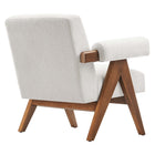 Modway - Lyra Tissu Fauteuil - Tissu ivoire - Ensemble de 2-Pieds non marqués