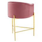 Modway - Savour Touffe Tabouret de comptoir - Rose poussiéreuse-Capacité de poids d’un tabouret à hauteur de comptoir : 300 lb
